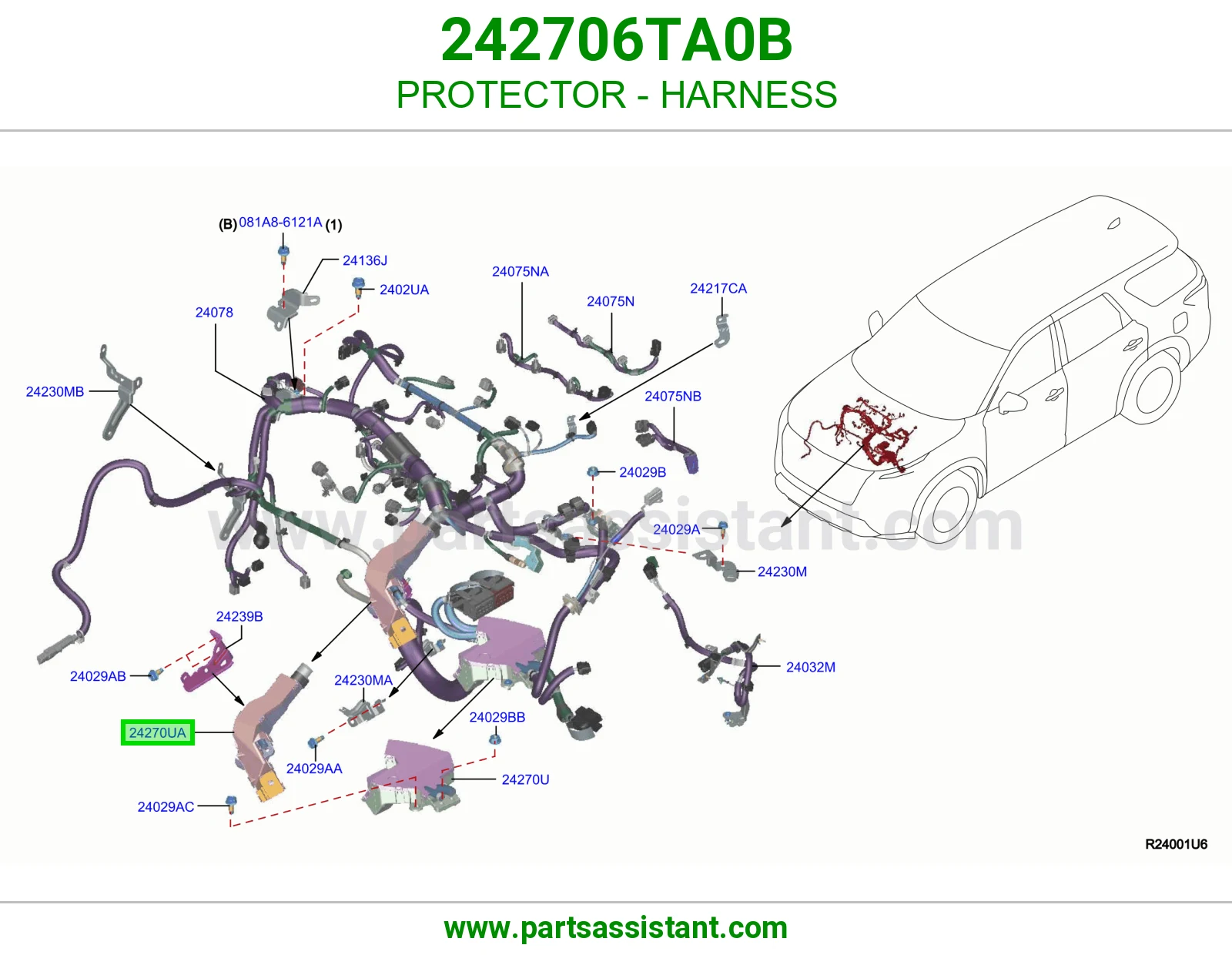 واقي ضفيرة 242706TA0B