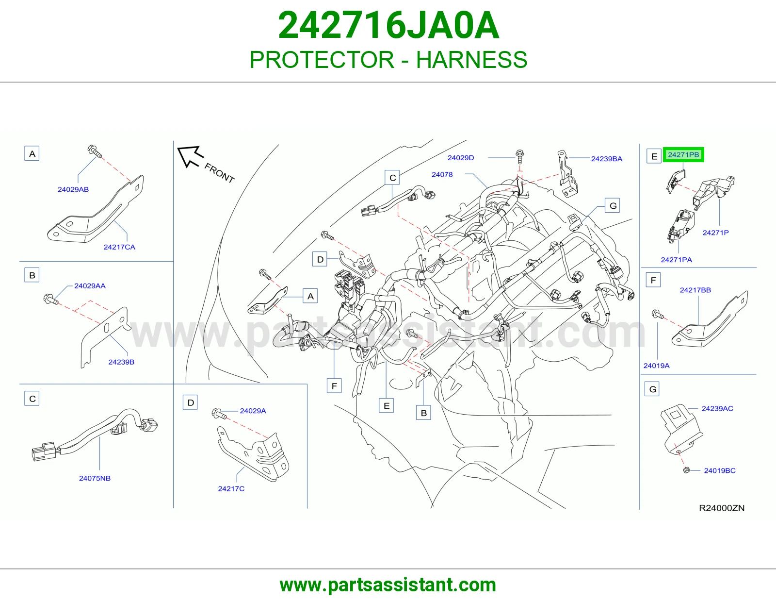 واقي ضفيرة 242716JA0A