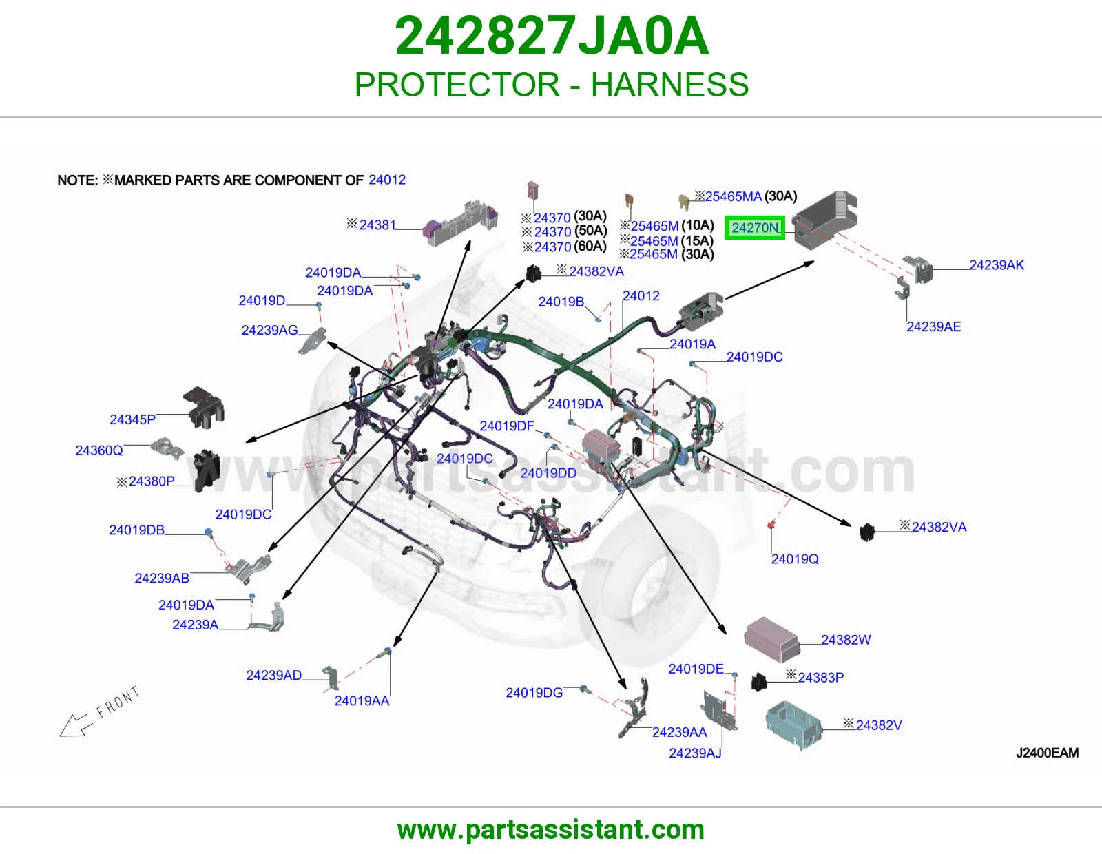 واقي ضفيرة 242827JA0A