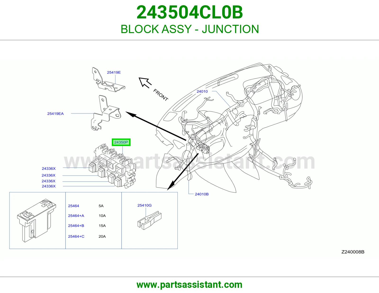 بلوك توصيل كامل 243504CL0B