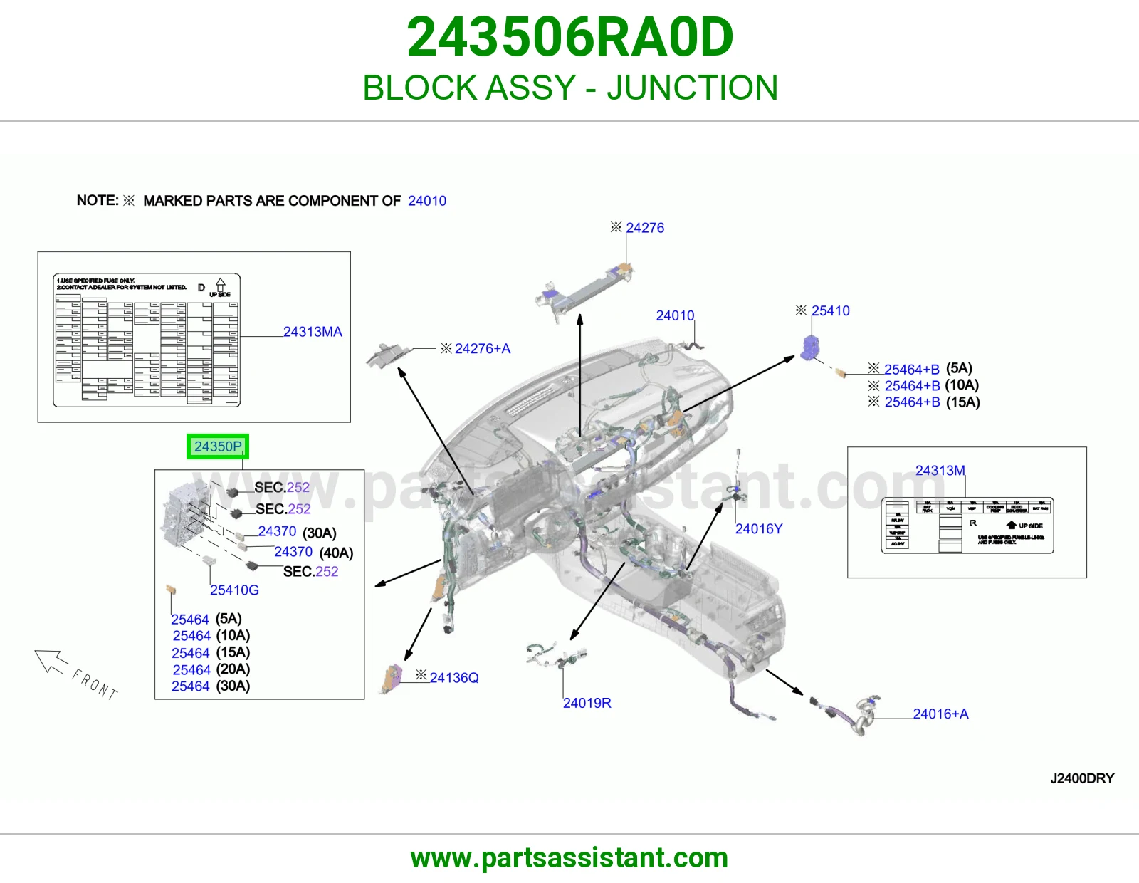 بلوك توصيل كامل 243506RA0D