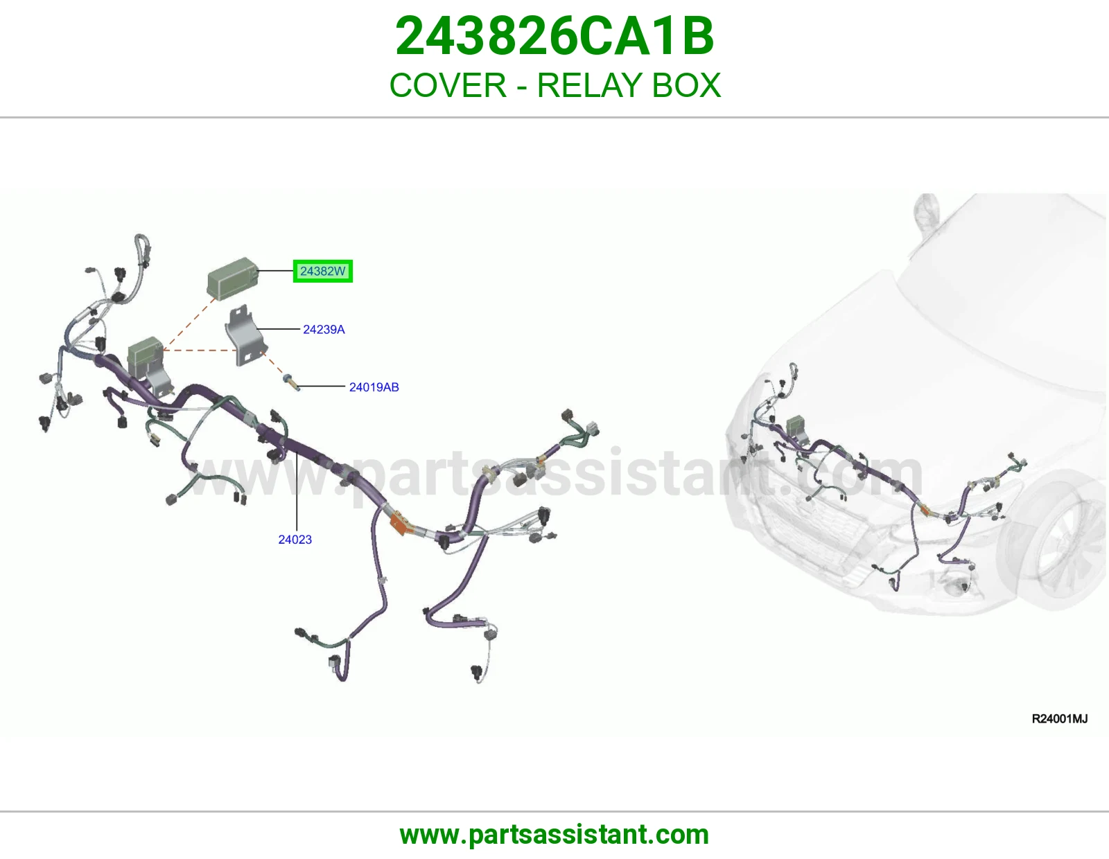 غطاء علبة ريليات 243826CA1B