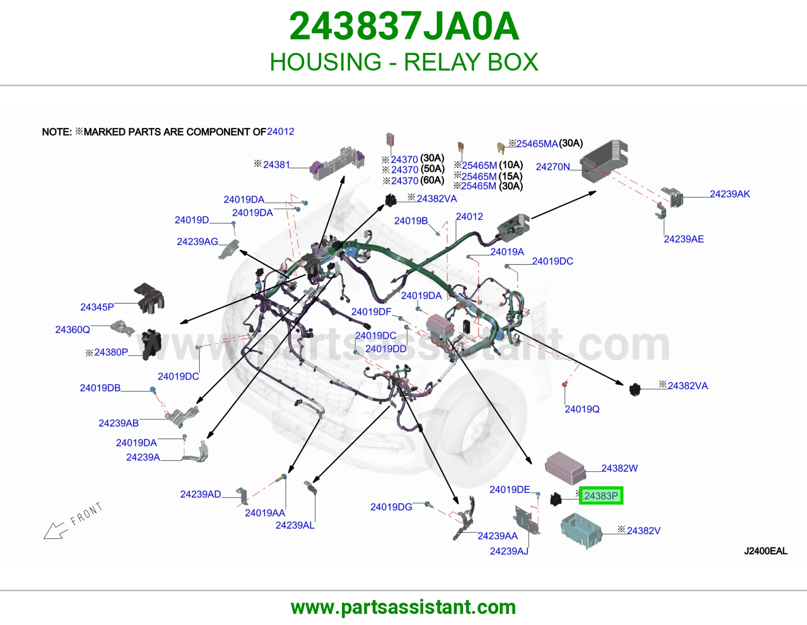 علبة ريليات 243837JA0A