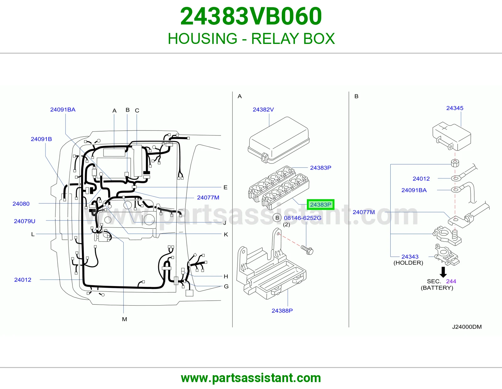 علبة ريليات 24383VB060
