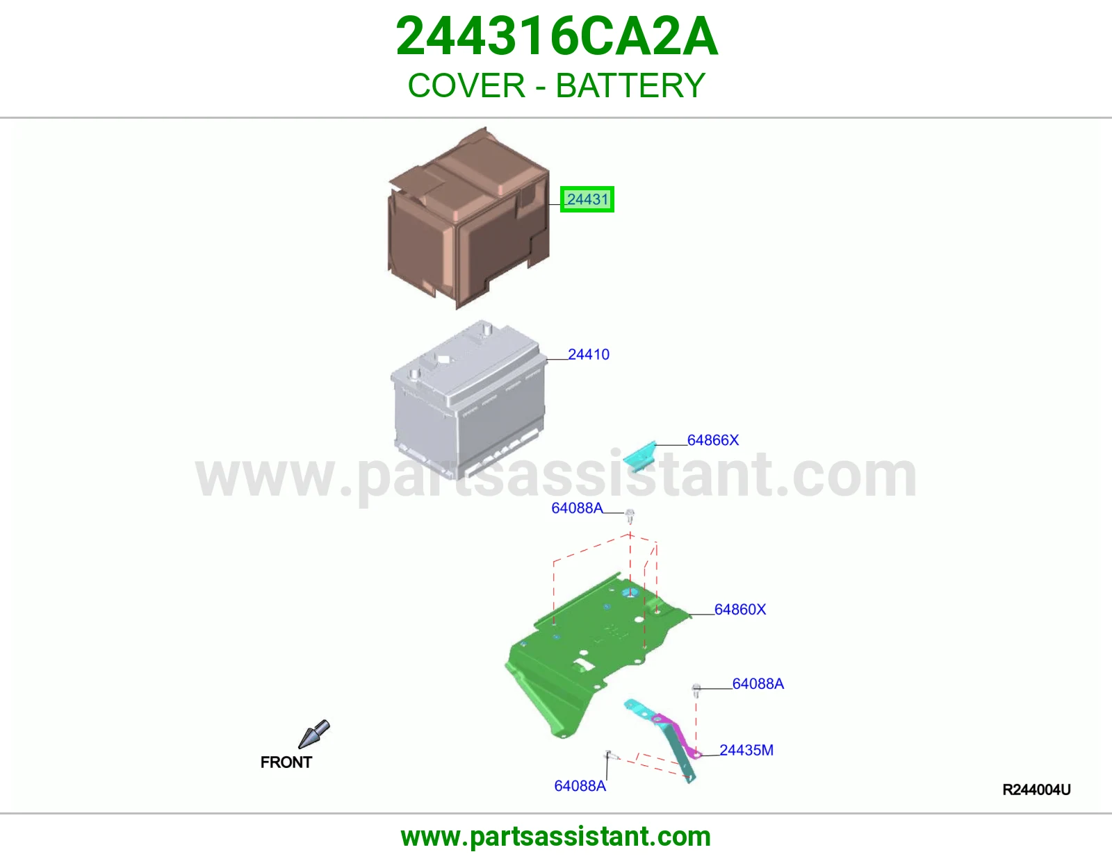 غطاء بطارية 244316CA2A