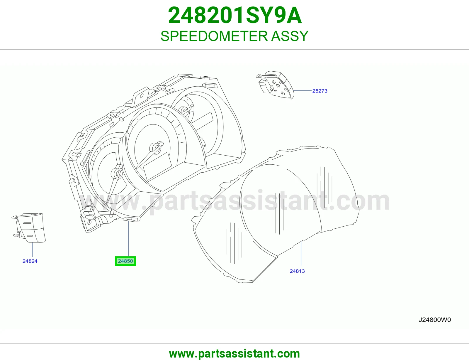 عداد سرعة كامل 248201SY9A
