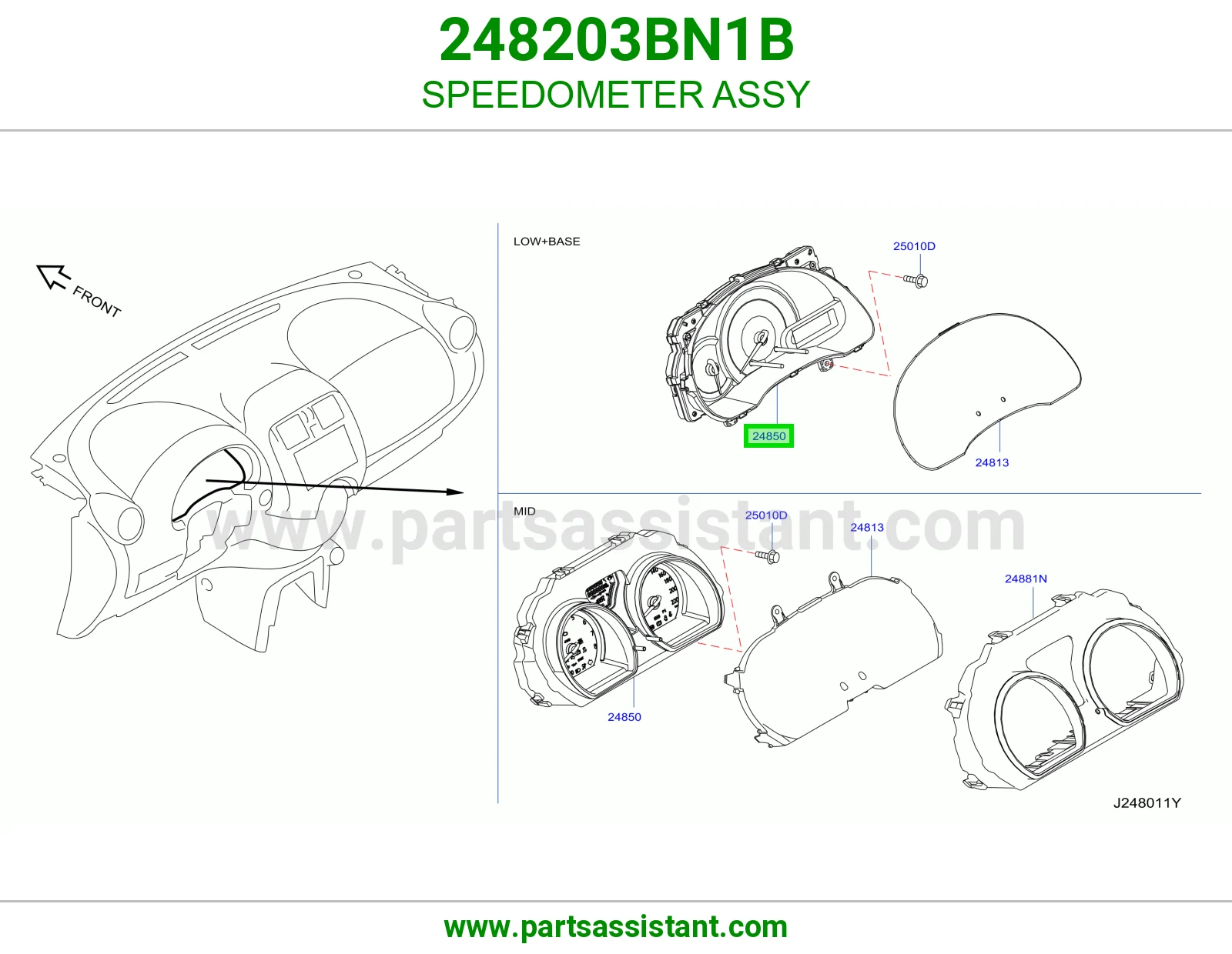 عداد سرعة كامل 248203BN1B
