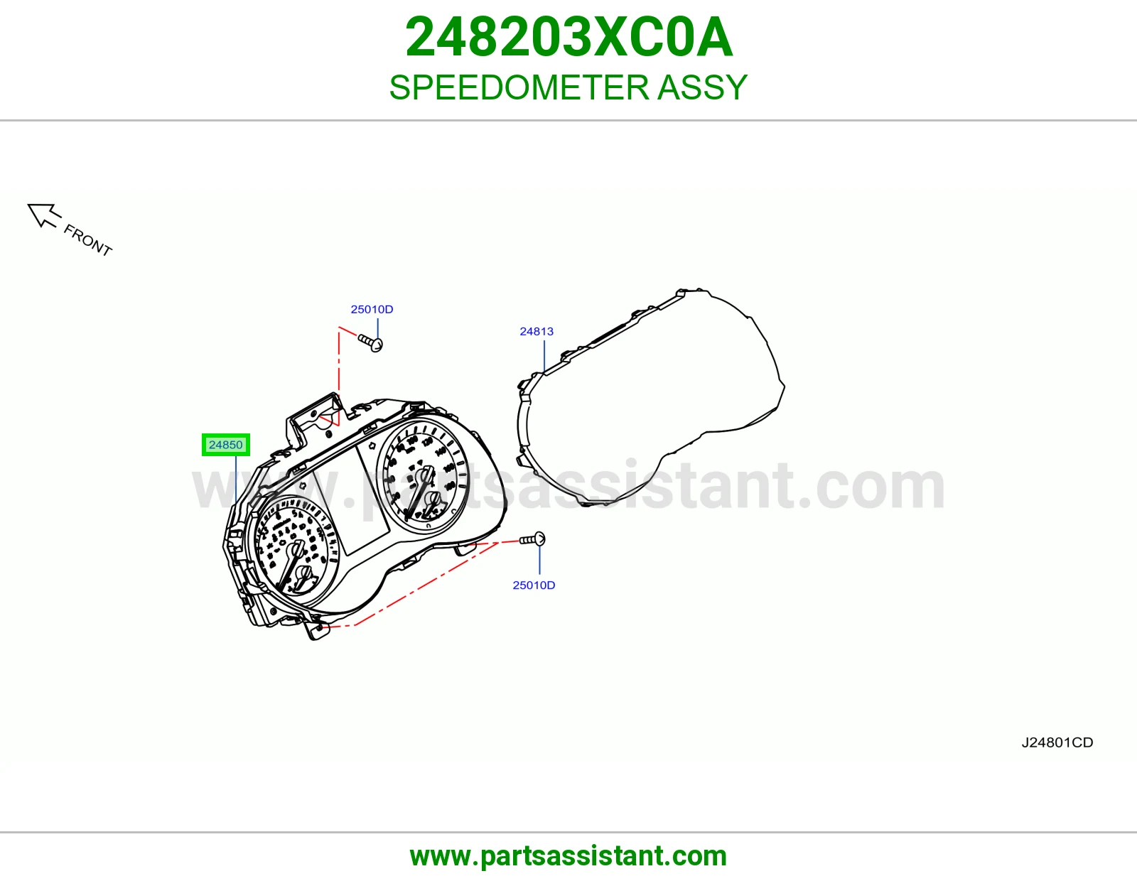 عداد سرعة كامل 248203XC0A