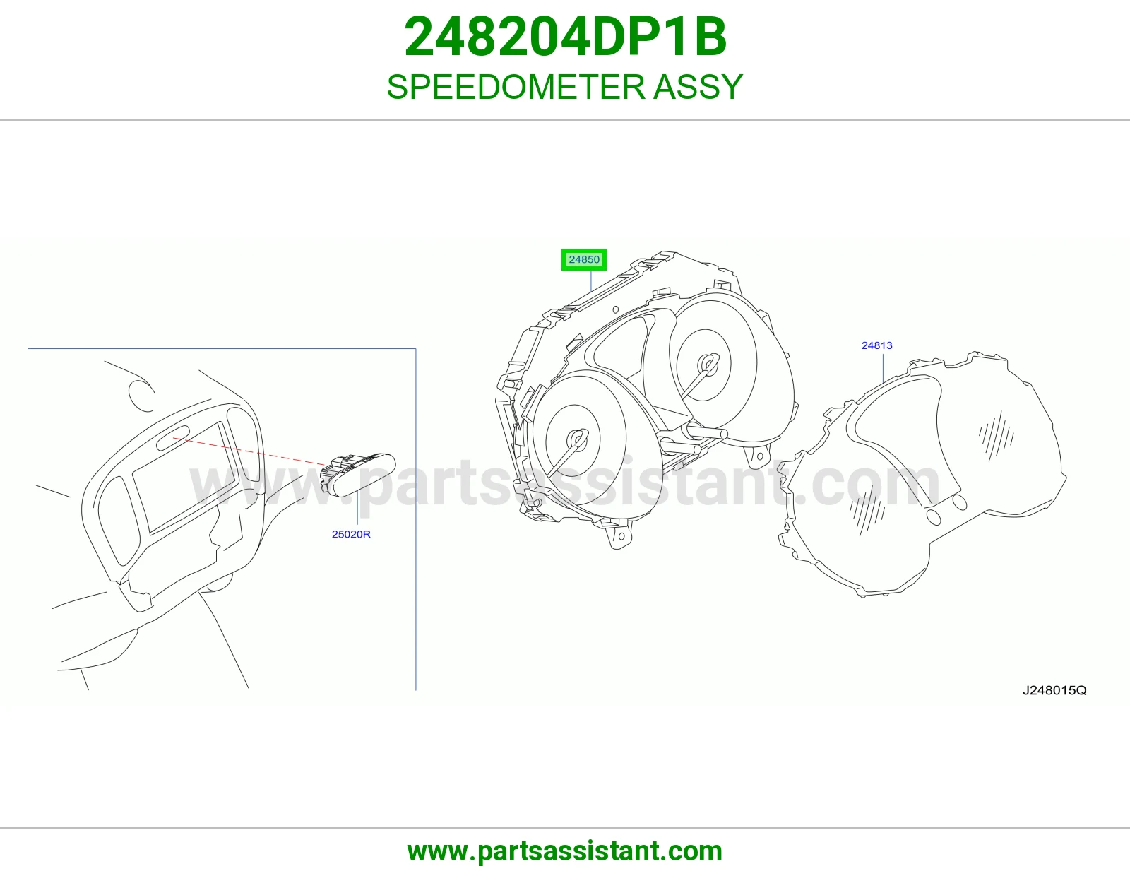 عداد سرعة كامل 248204DP1B