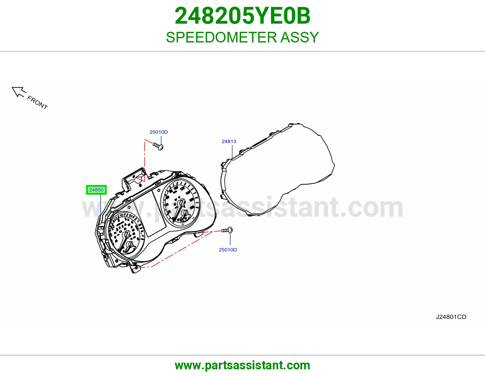 عداد سرعة كامل 248205YE0B