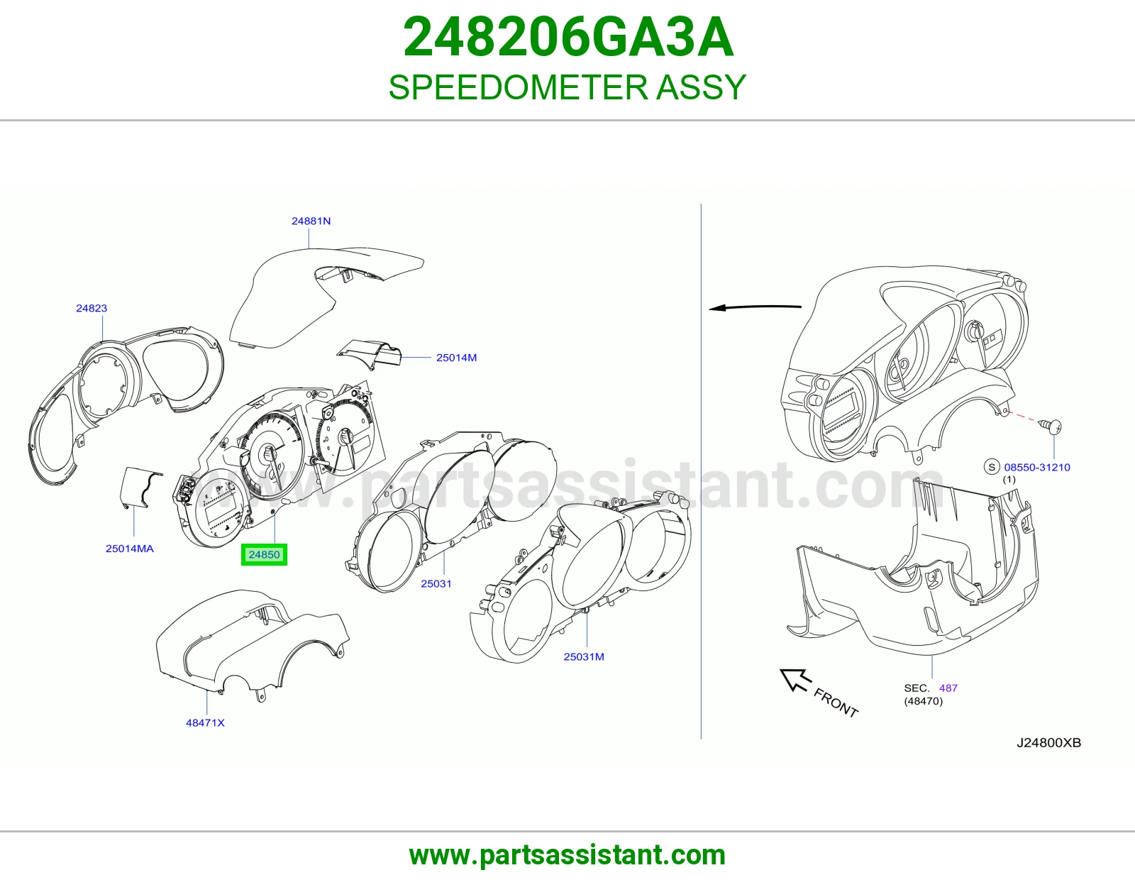 عداد سرعة كامل 248206GA3A