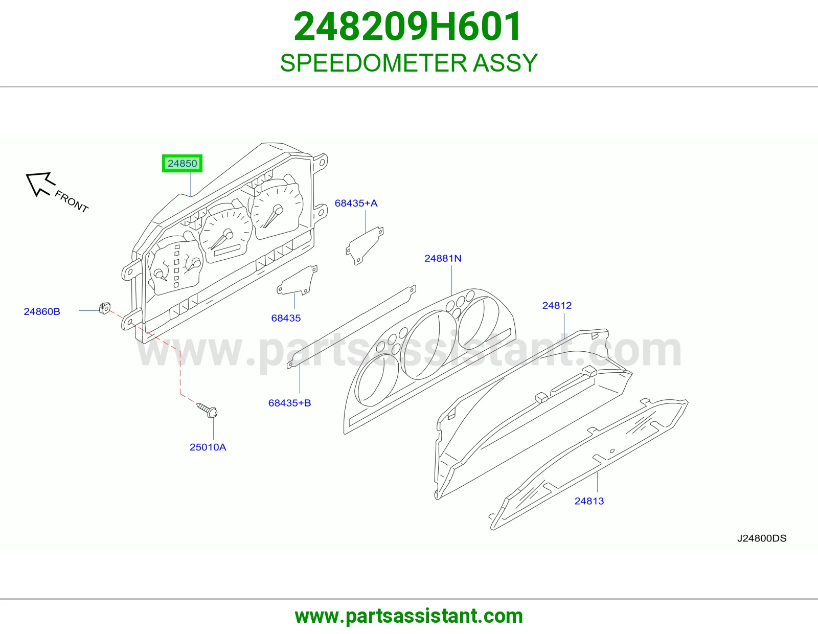 عداد سرعة كامل 248209H601