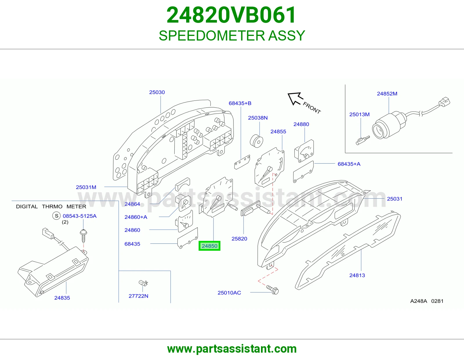 عداد سرعة كامل 24820VB061