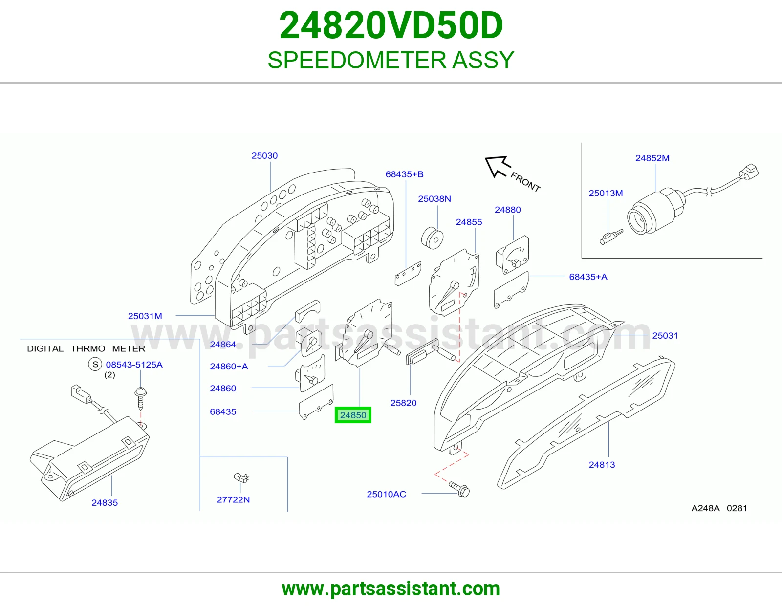 عداد سرعة كامل 24820VD50D