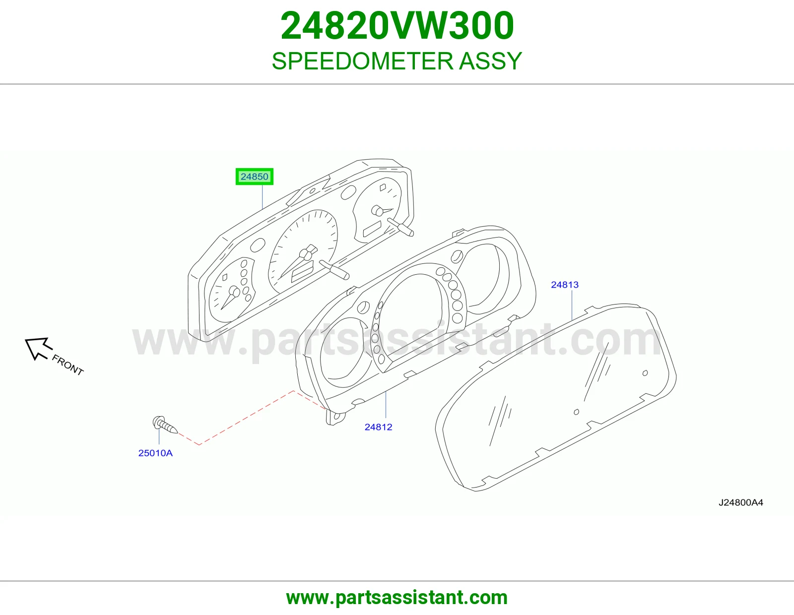 عداد سرعة كامل 24820VW300
