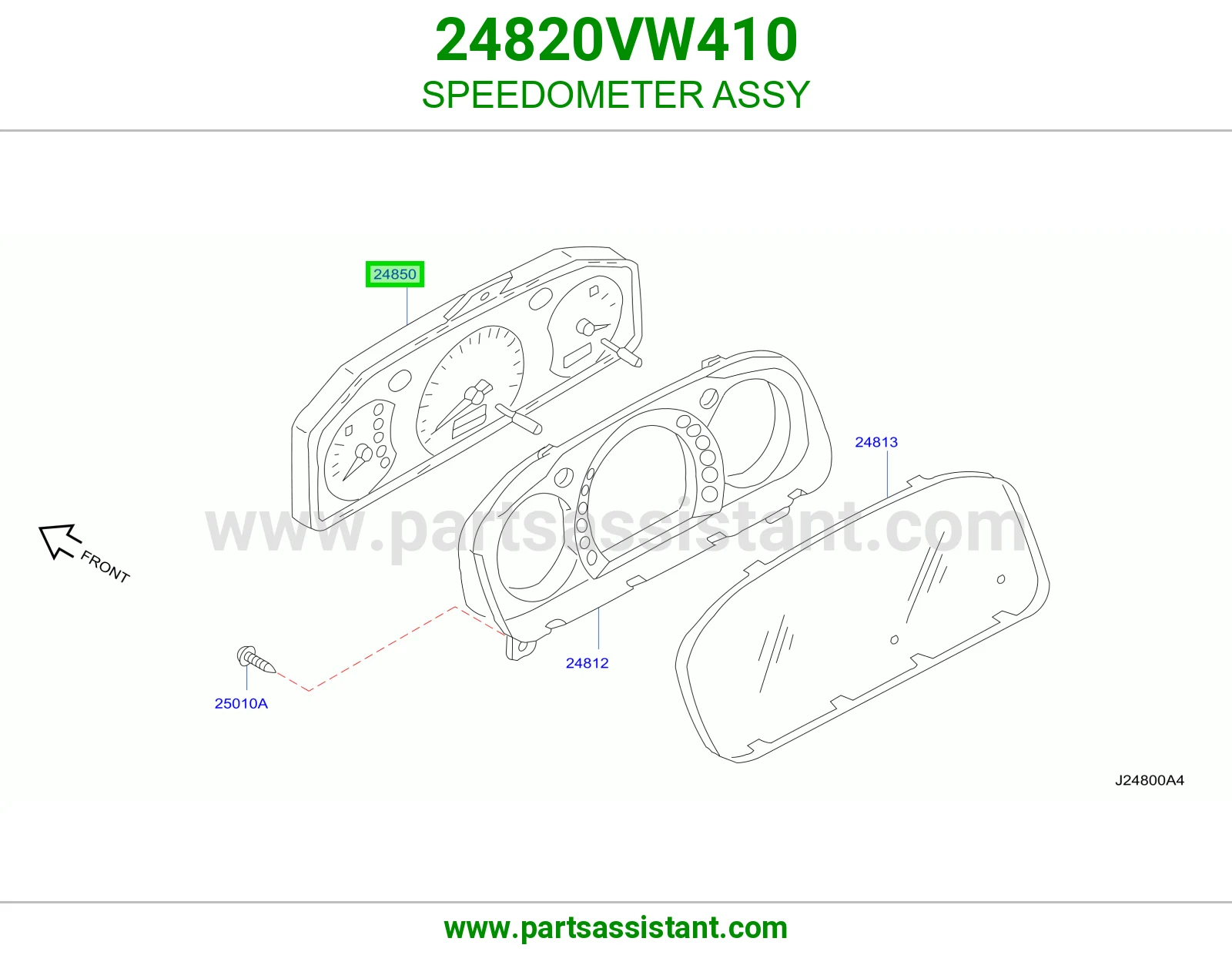 عداد سرعة كامل 24820VW410