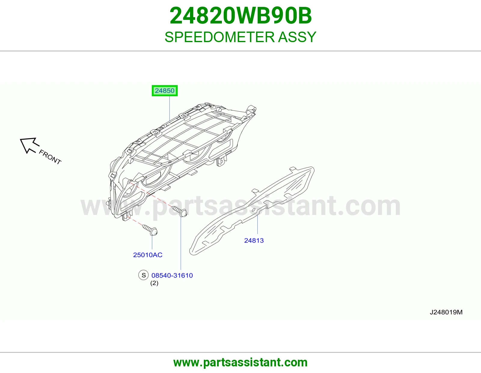 عداد سرعة كامل 24820WB90B