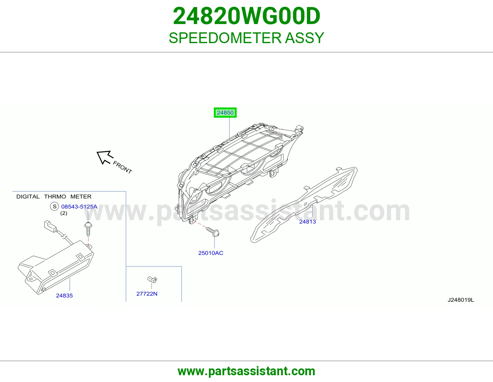 عداد سرعة كامل 24820WG00D