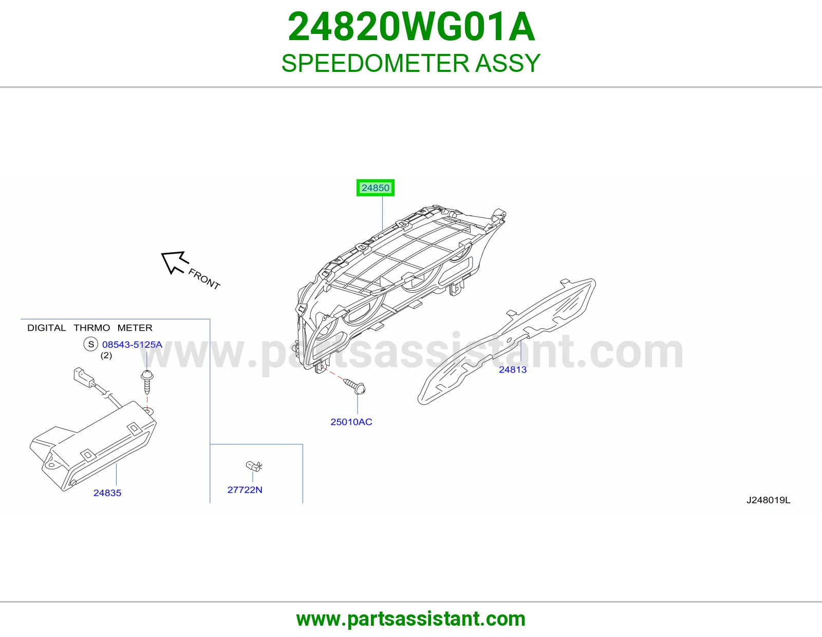 عداد سرعة كامل 24820WG01A