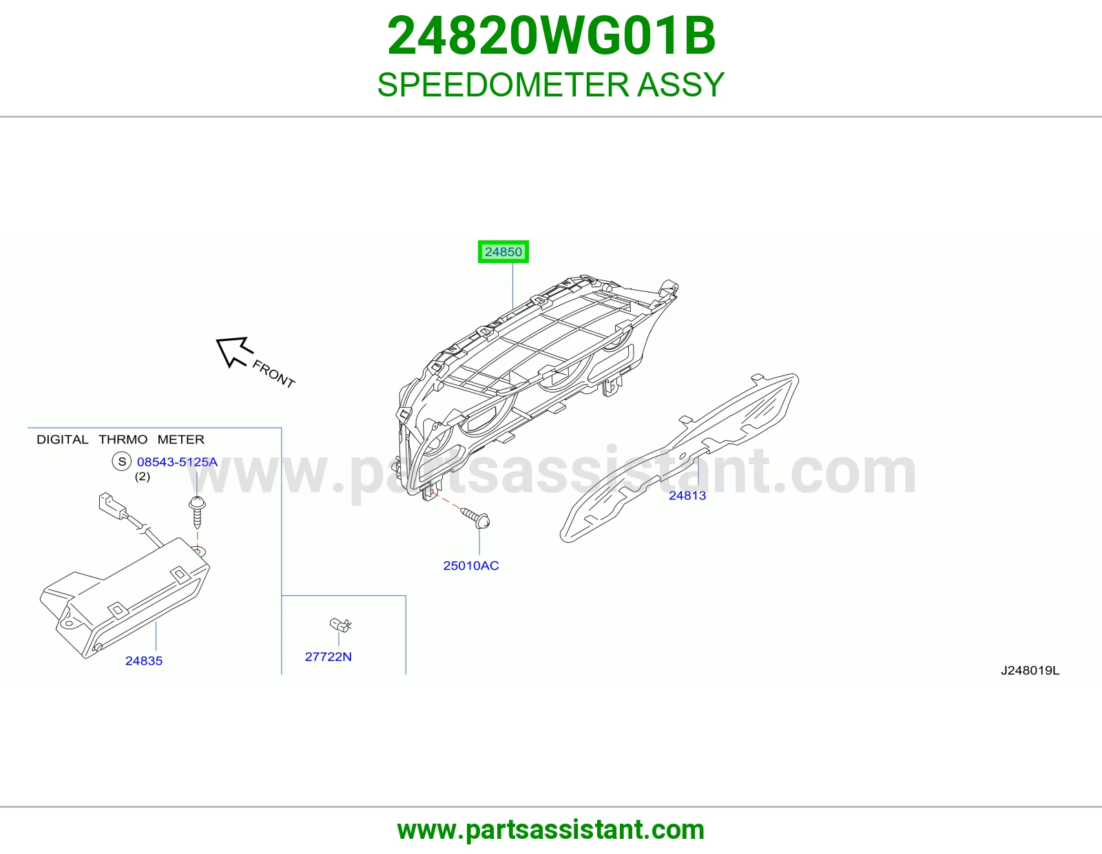 عداد سرعة كامل 24820WG01B