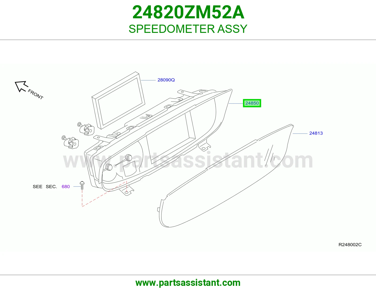 عداد سرعة كامل 24820ZM52A