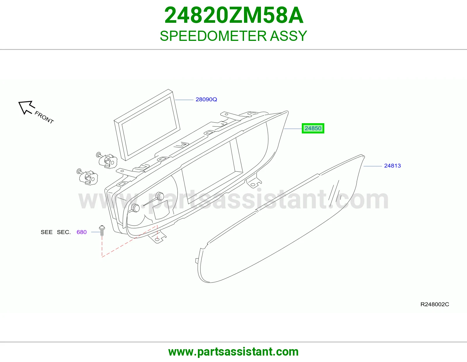 عداد سرعة كامل 24820ZM58A