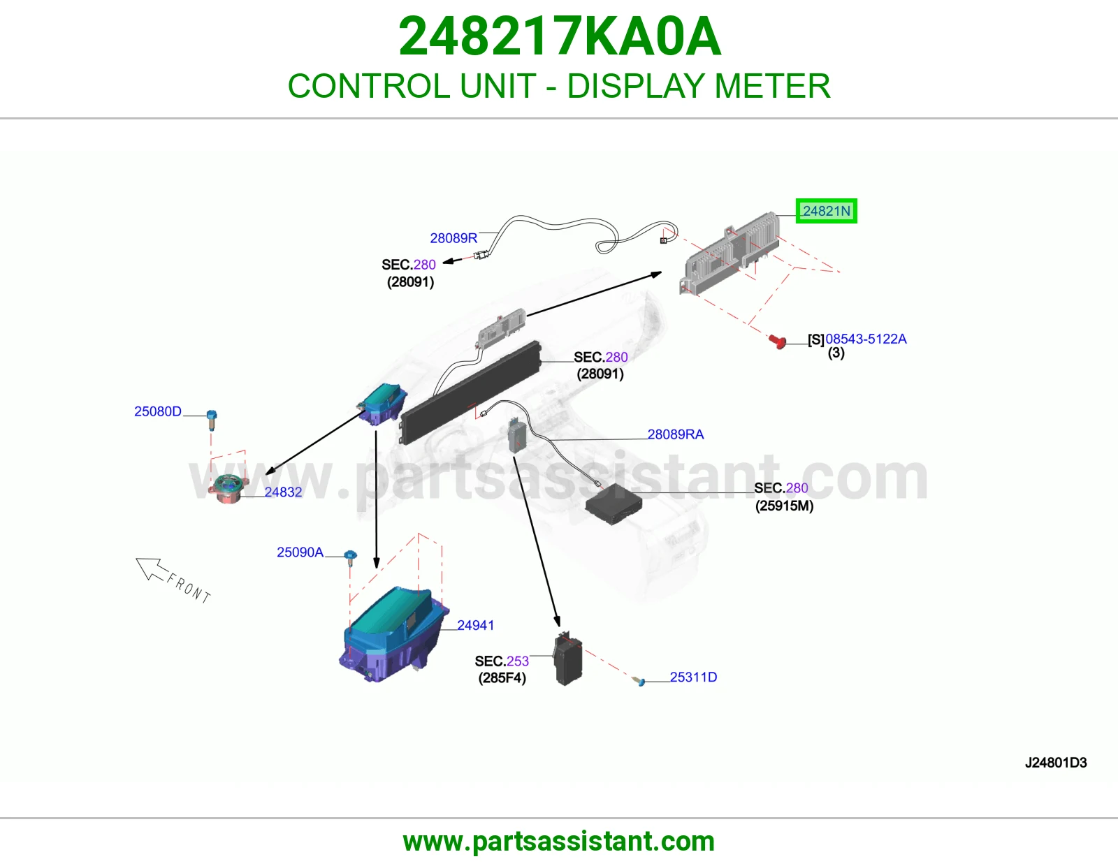 كمبيوتر شاشة عدادات 248217KA0A