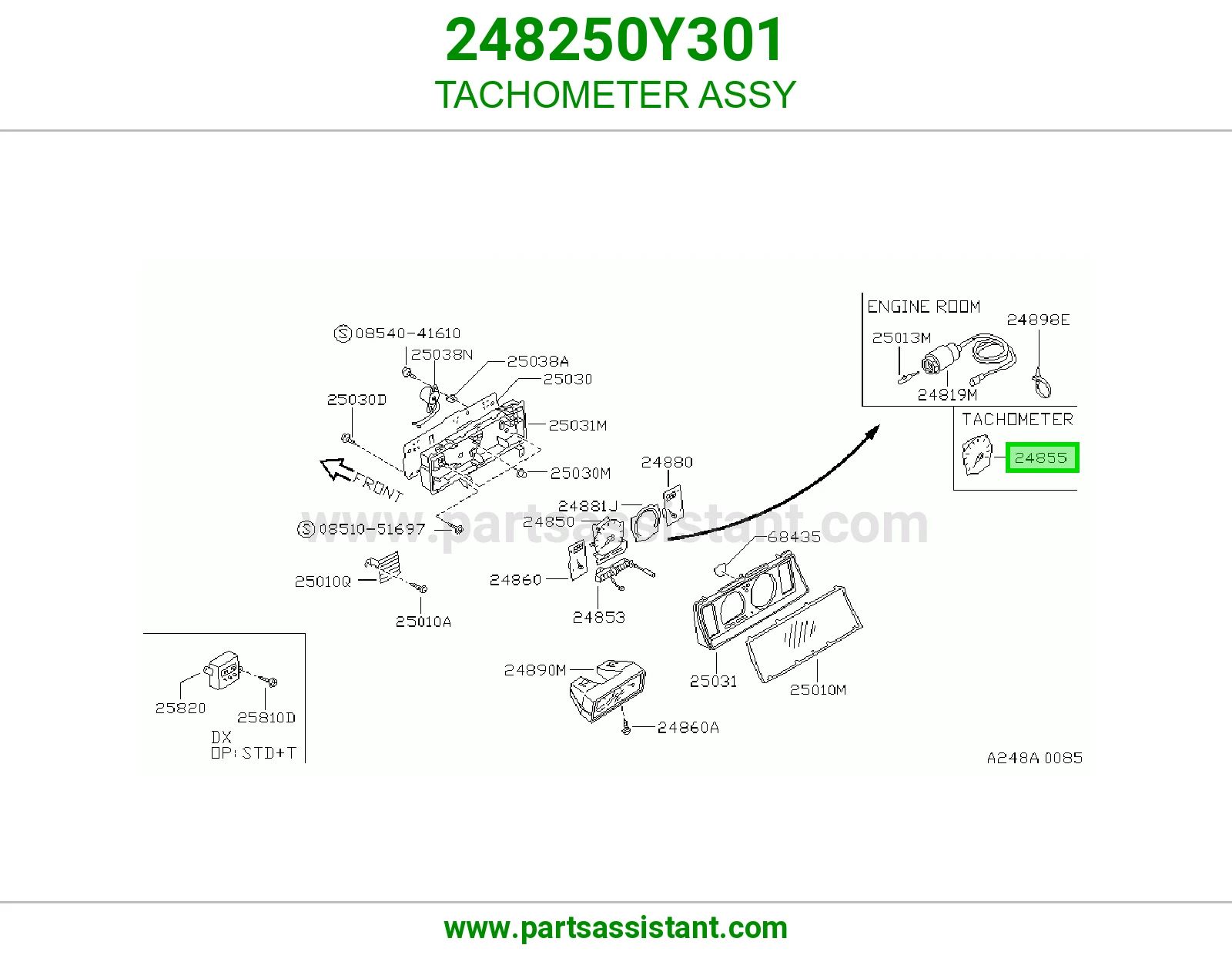 عداد دورات مكينة كامل 248250Y301