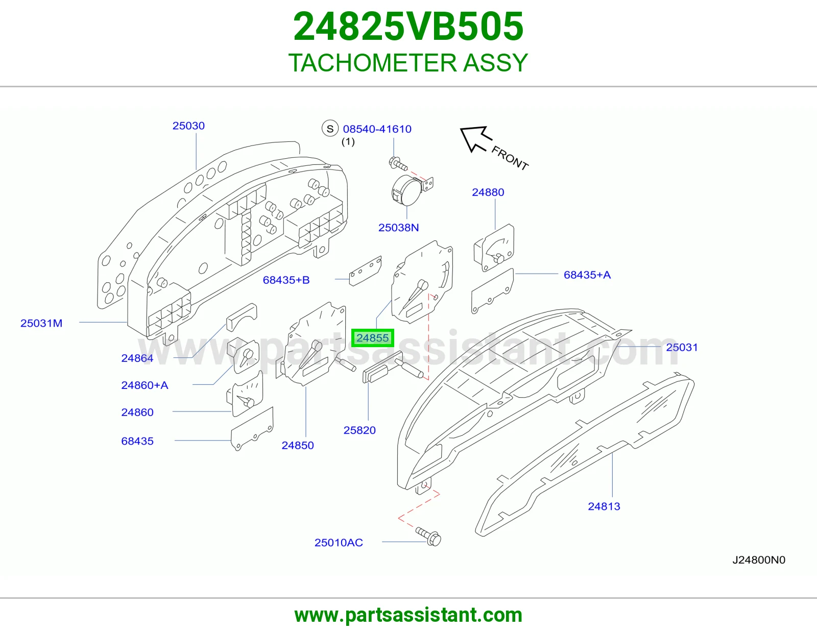 عداد دورات مكينة كامل 24825VB505