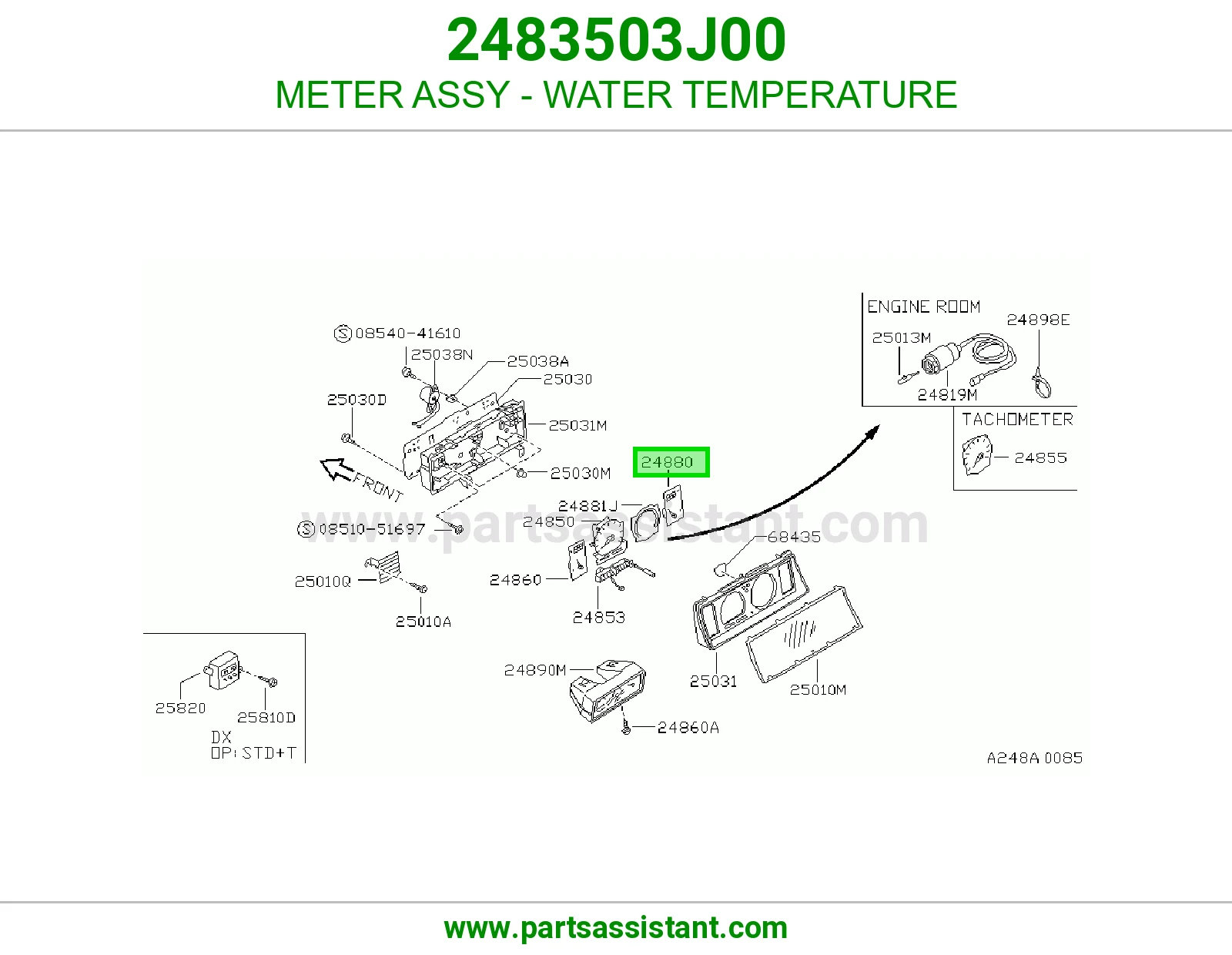 عداد حرارة الماء كامل 2483503J00