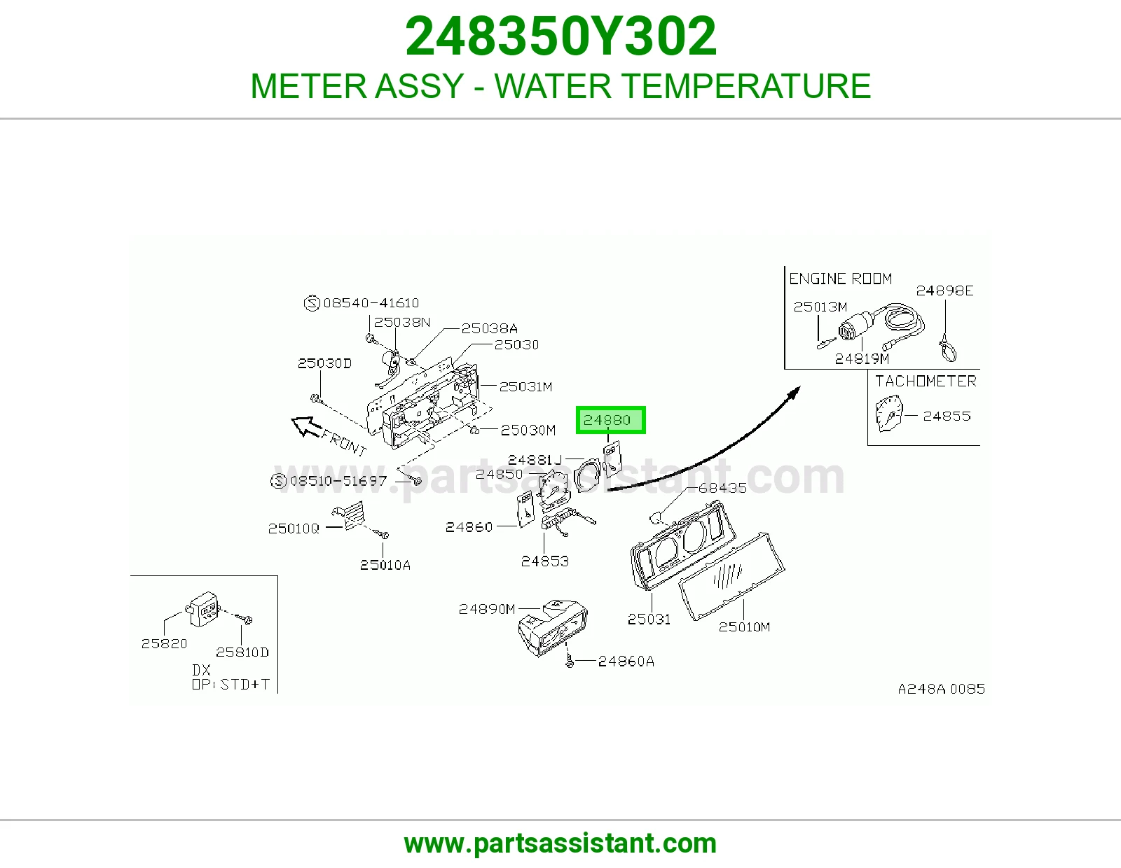 عداد حرارة الماء كامل 248350Y302