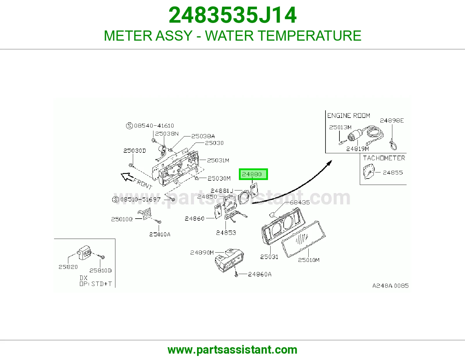 عداد حرارة الماء كامل 2483535J14