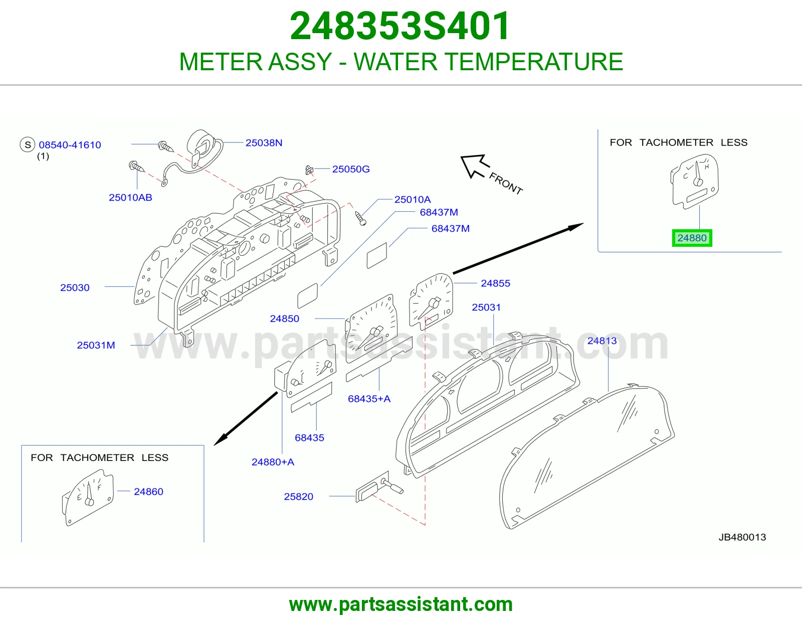 عداد حرارة الماء كامل 248353S401