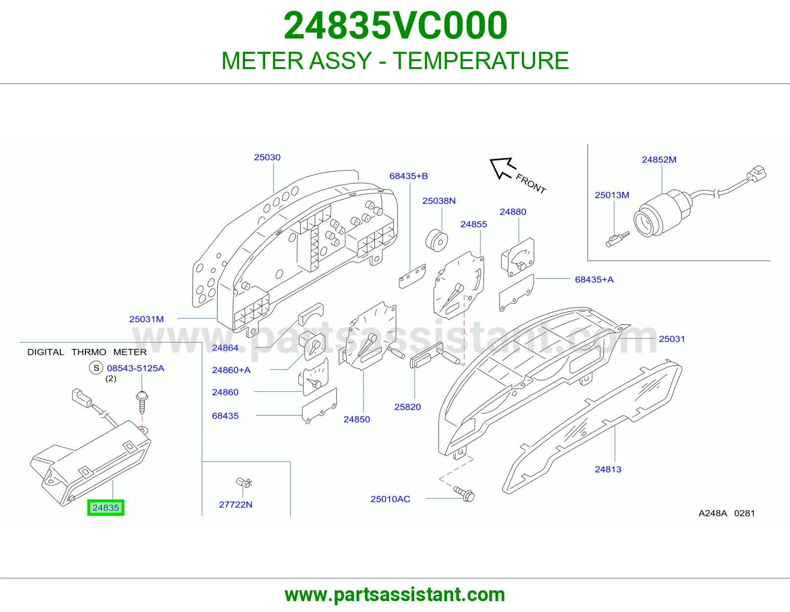 عداد حرارة كامل 24835VC000