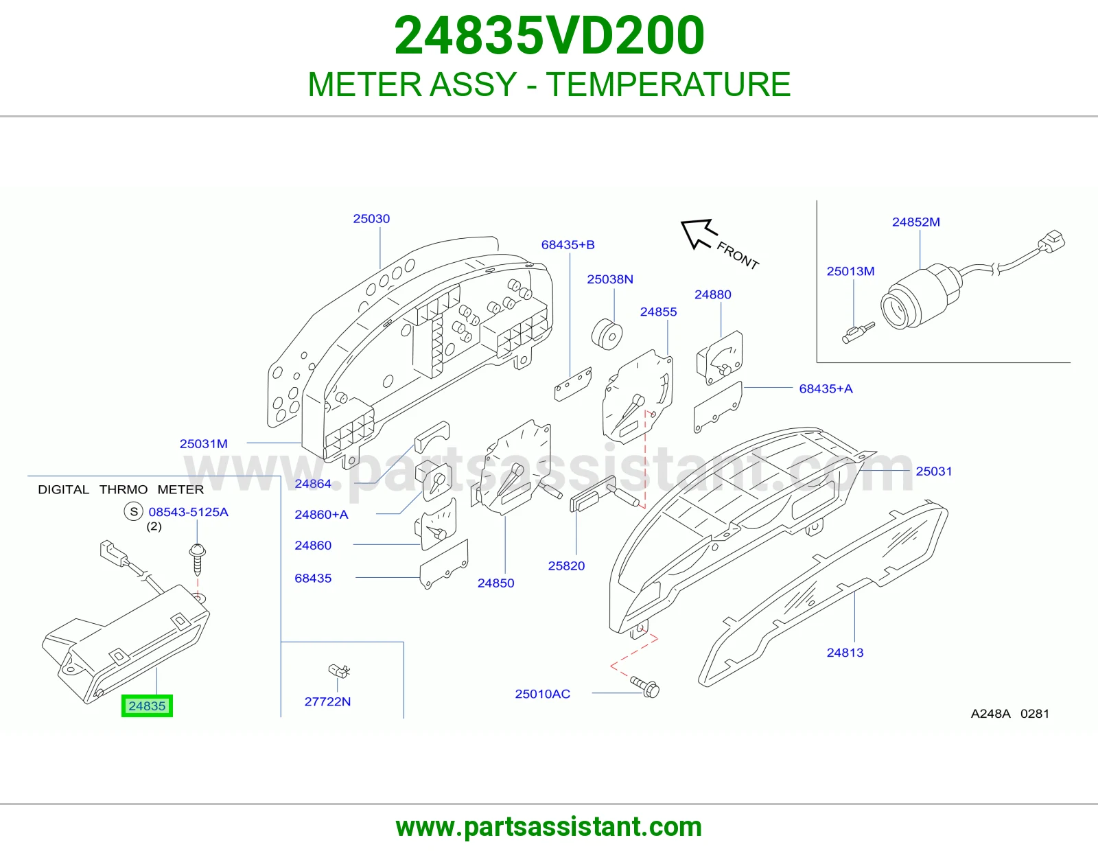 عداد حرارة كامل 24835VD200