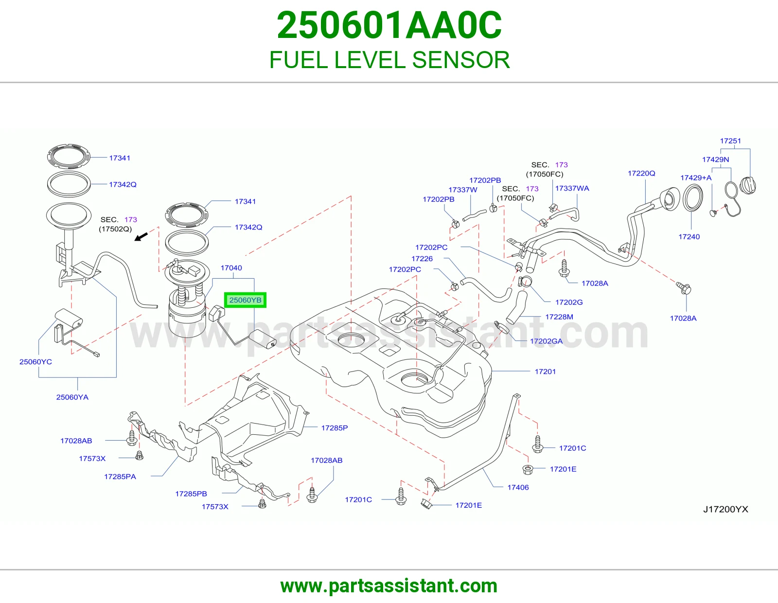 عوامة بنزين 250601AA0C