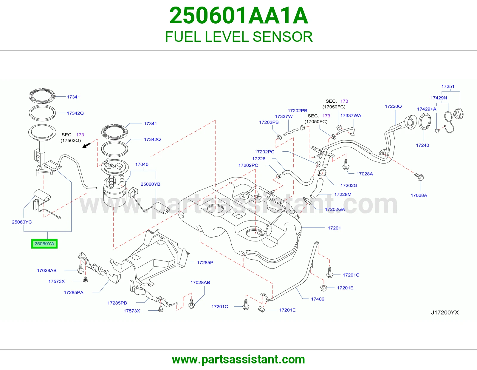 عوامه بنزين 250601AA1A