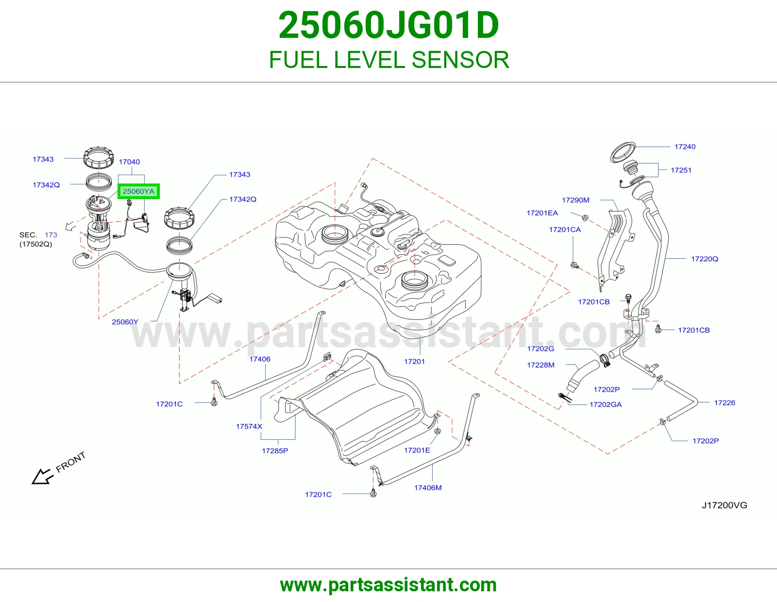 عوامه بنزين 25060JG01D