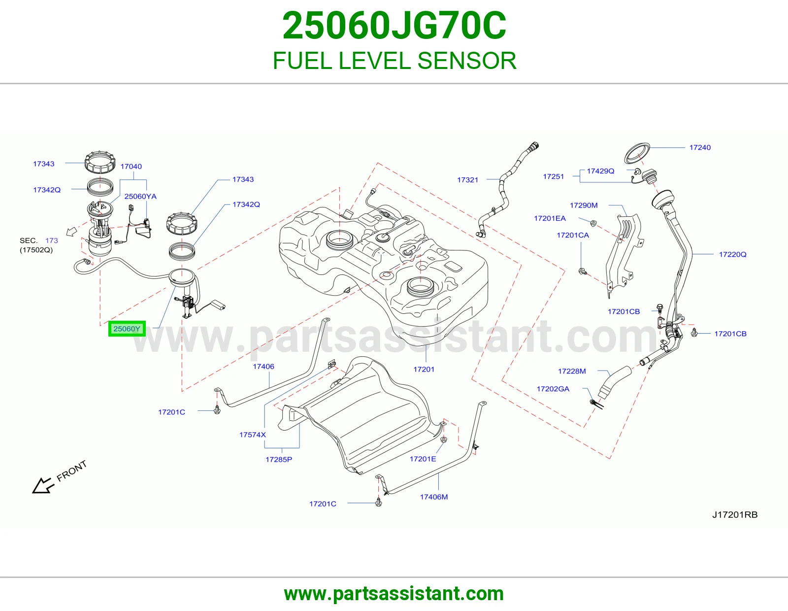 عوامه بنزين 25060JG70C