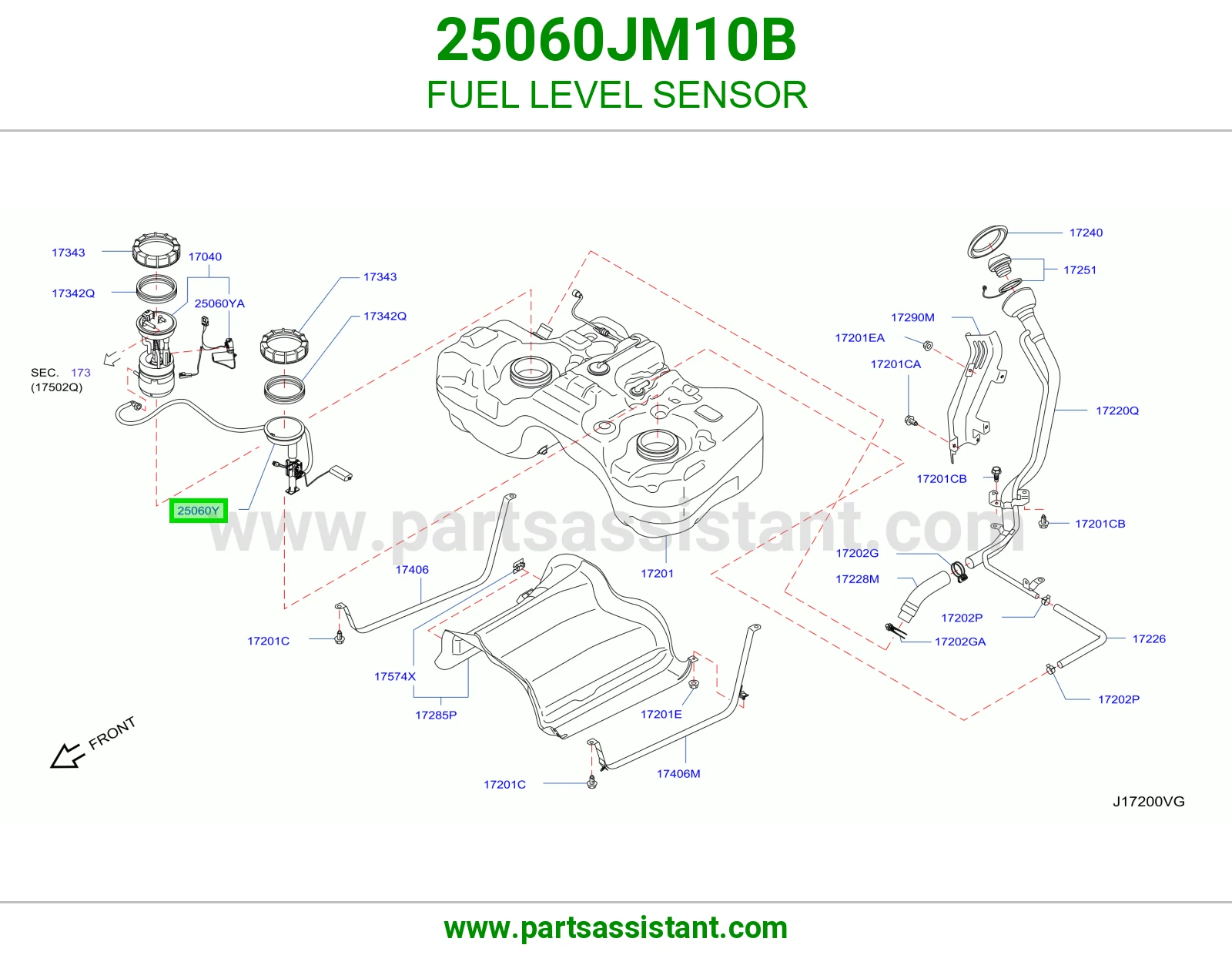 عوامه بنزين 25060JM10B