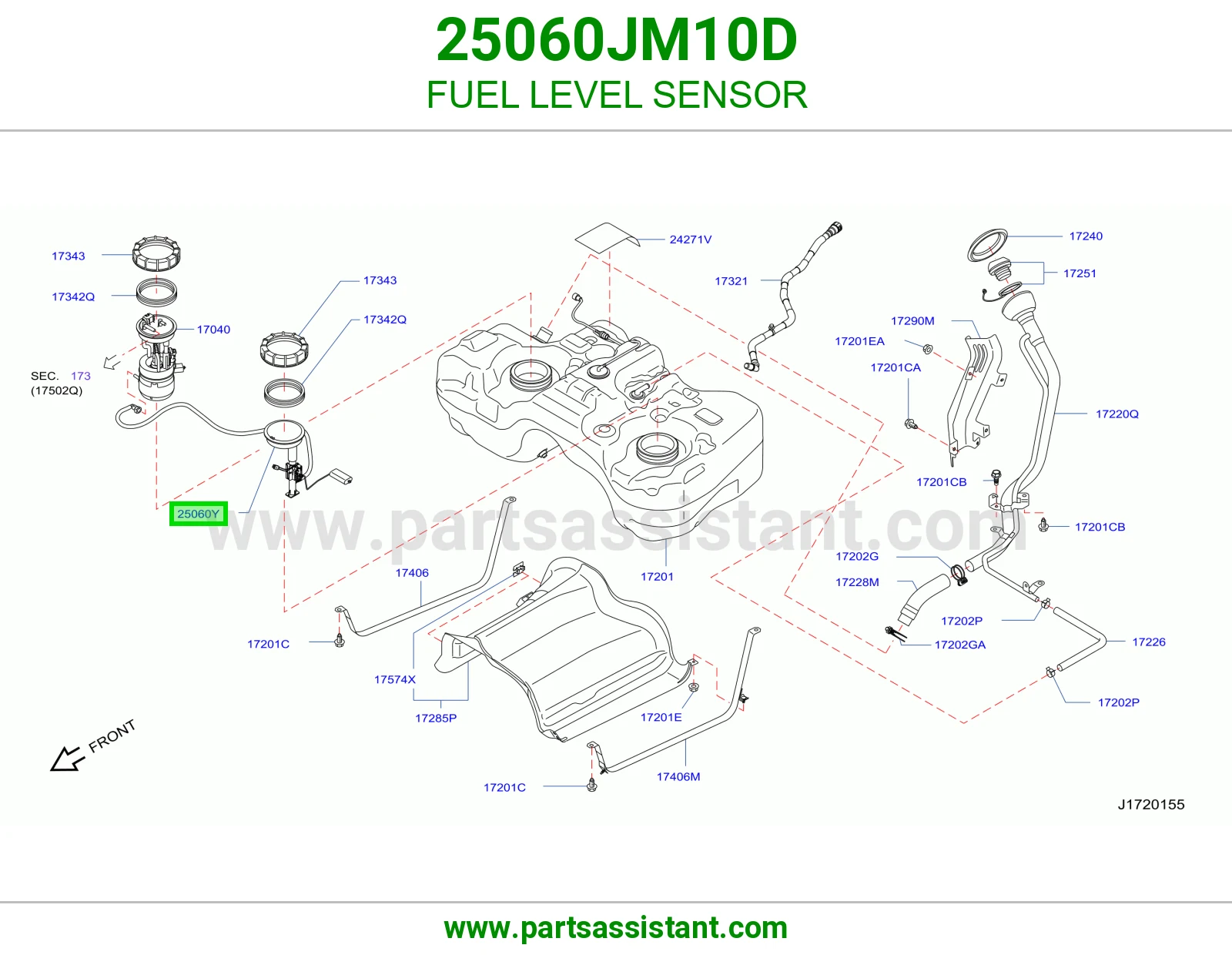 عوامه بنزين 25060JM10D