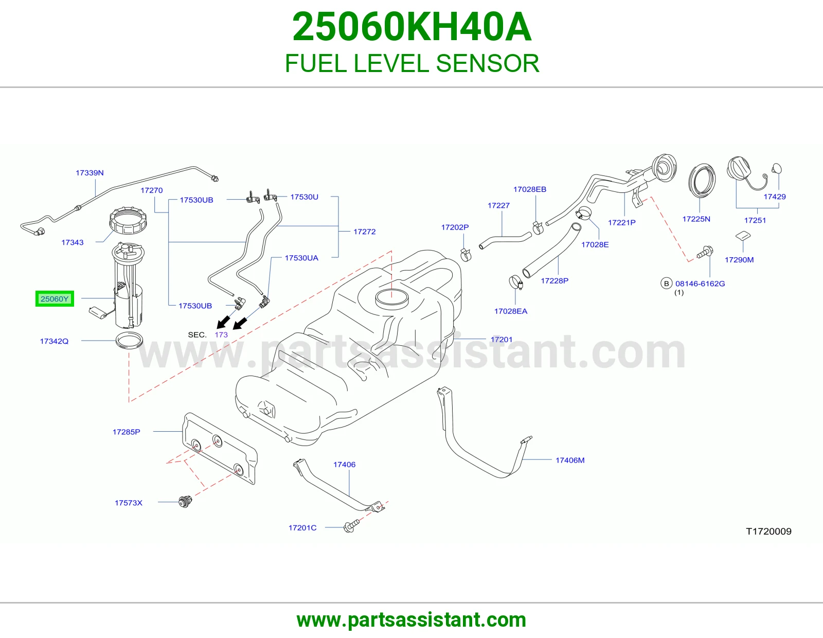 عوامه بنزين 25060KH40A