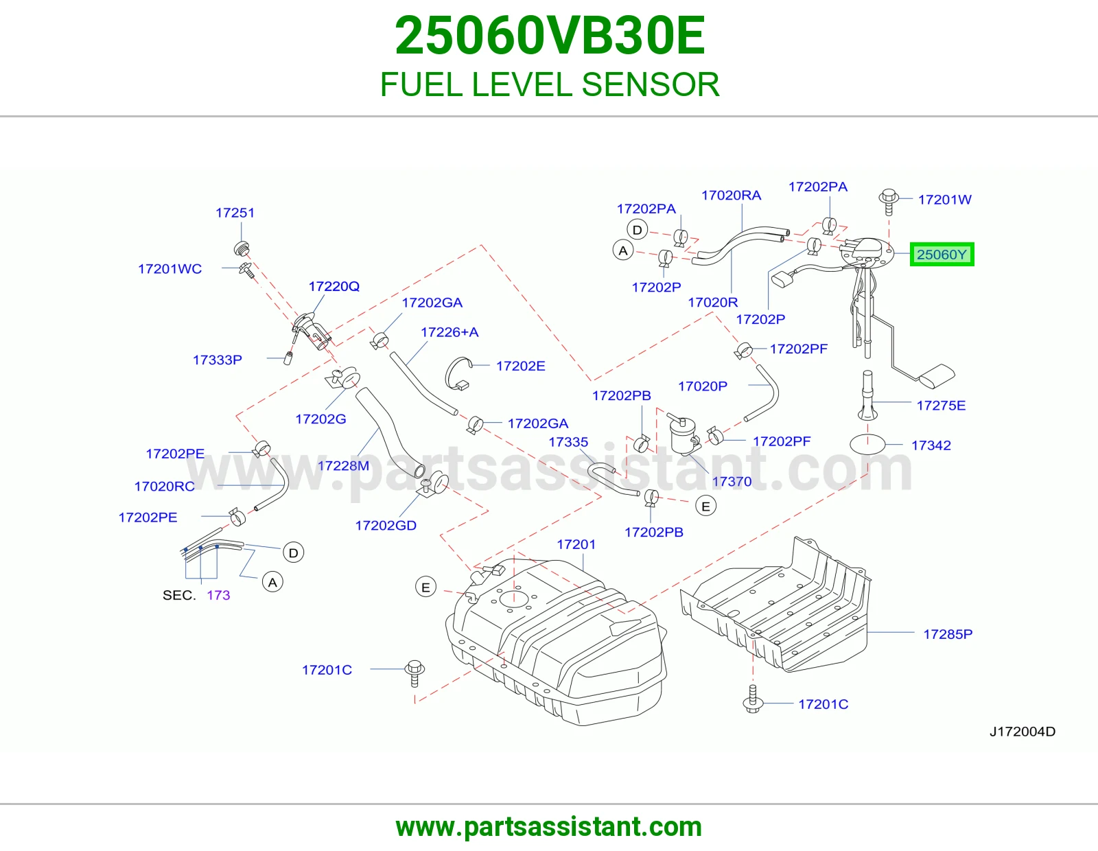 عوامه بنزين 25060VB30E