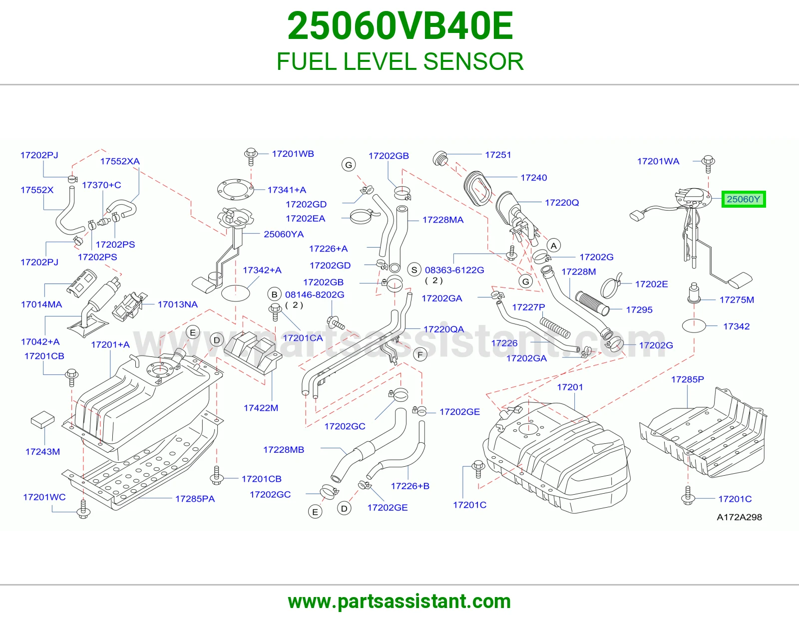 عوامه بنزين 25060VB40E