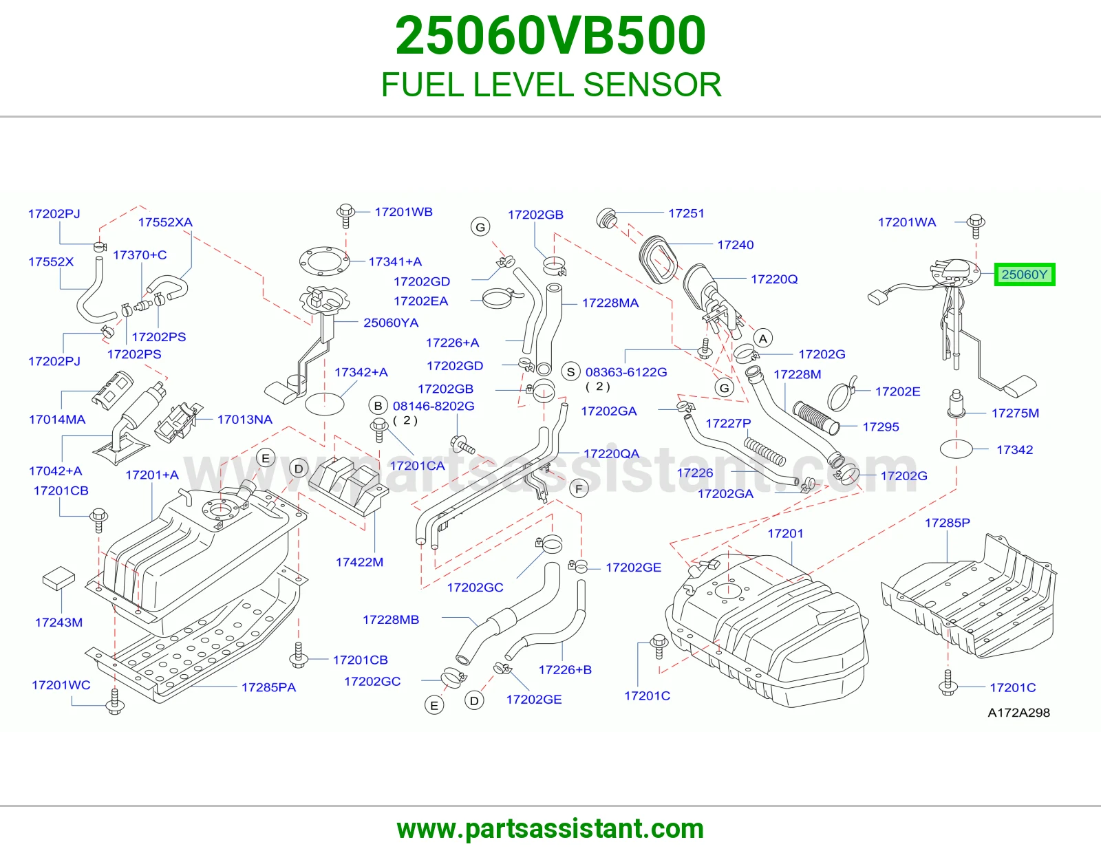 عوامه بنزين 25060VB500