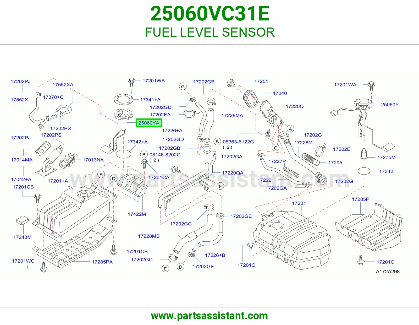 عوامه بنزين 25060VC31E
