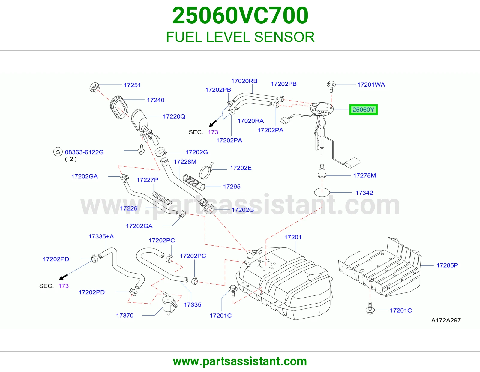 عوامه بنزين 25060VC700