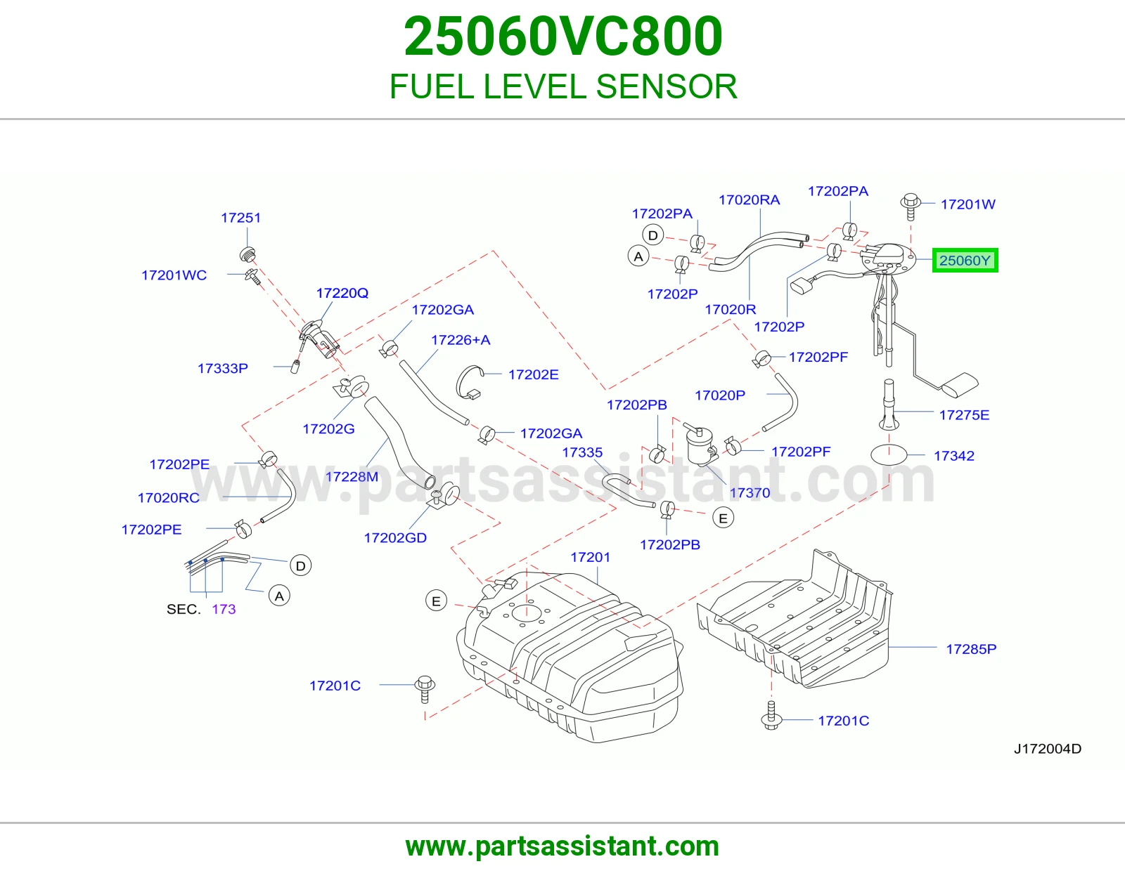 عوامه بنزين 25060VC800