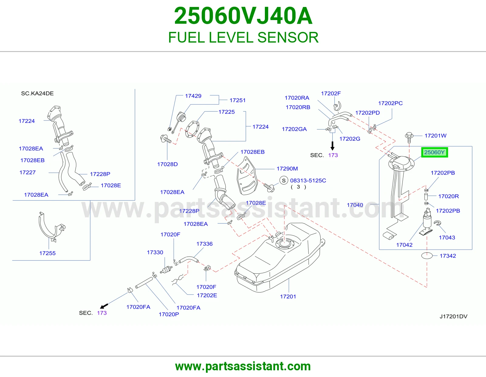 عوامه بنزين 25060VJ40A