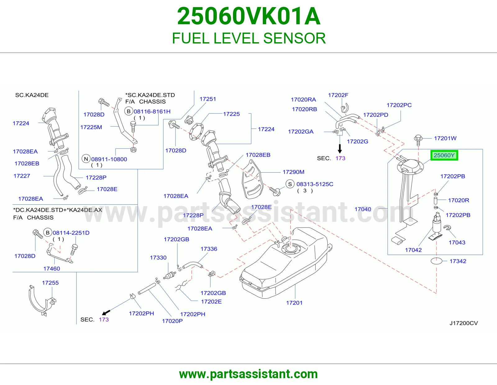 عوامه بنزين 25060VK01A